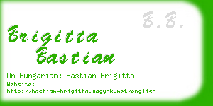 brigitta bastian business card